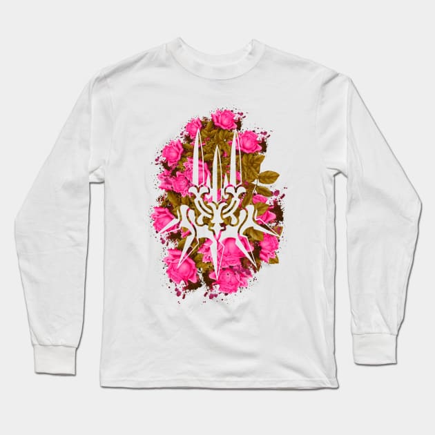 CLAN - Pink Flowers Style Long Sleeve T-Shirt by Scailaret